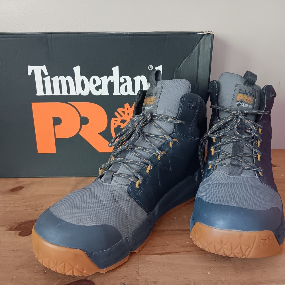 Timberland PRO Morphix Boots Mens 10.5 Grey Composite Toe Waterproof TB1A5YFU